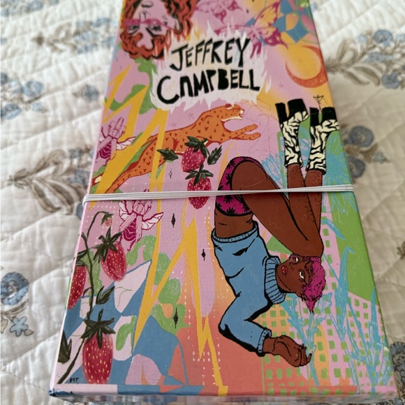 Jeffrey Campbell Cream Flats with Mesh Design - Picture 2 of 8